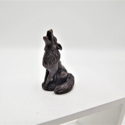 Miniature Wolf sculpture