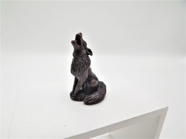 Miniature Wolf sculpture