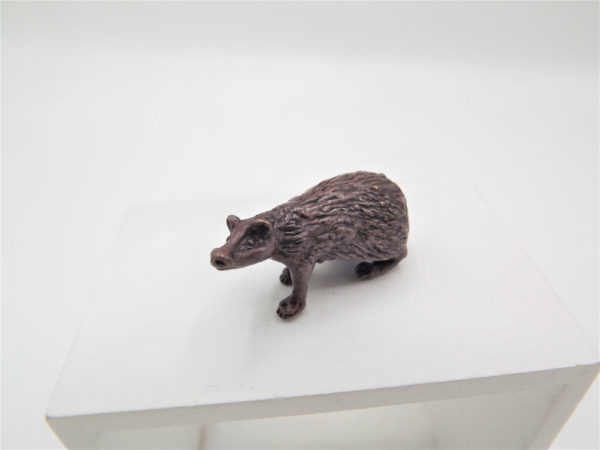 Miniature Badger sculpture by David Meredith.