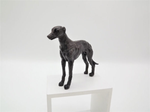 Standing Greyhound by Muhmood Tahir