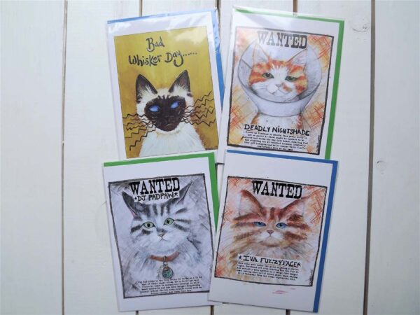 Cat Cards by Emily Stracey
