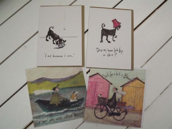 Selection of Four Cards by Sam Toft.
