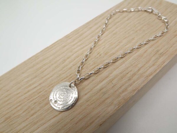 Sterling Silver Bracelet with Spiral