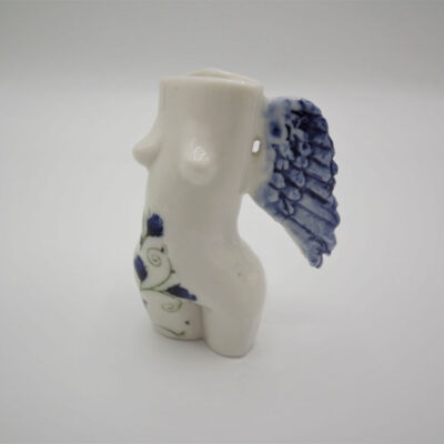 Helen Harrison Winged Figurine ‘Blue Bud’