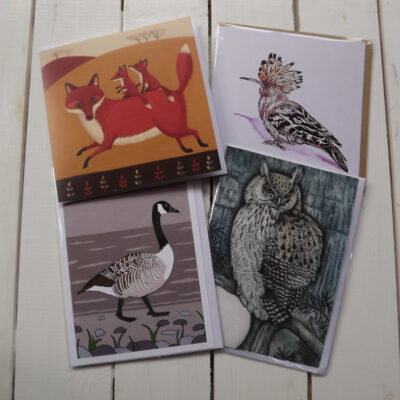 Fox and Bird cards