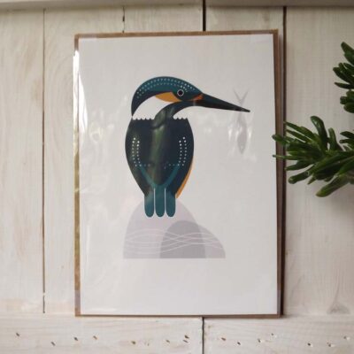 Open edition prints by Dee Beale ‘Kingfisher’