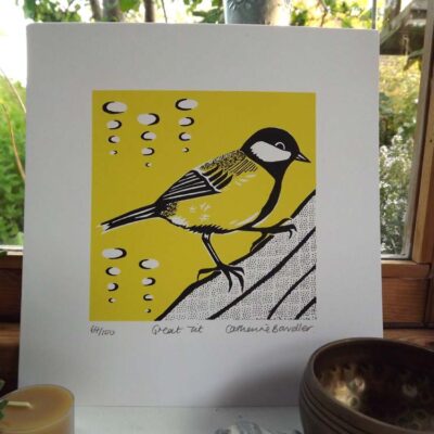 Great Tit Limited Edition Print by Catherine Bowdler