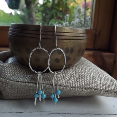 ‘Raindrops’ earrings by Mangojuice Jewellery