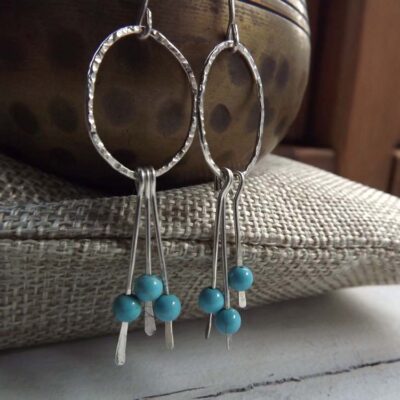 ‘Raindrops’ earrings by Mangojuice Jewellery