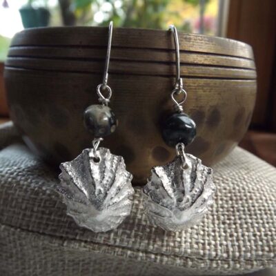 ‘Shell’ earrings by Mangojuice Jewellery